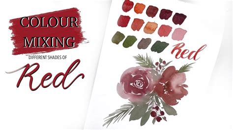 Mixing Reds And Some Pinks Colour Mixing Series Part 4 Youtube