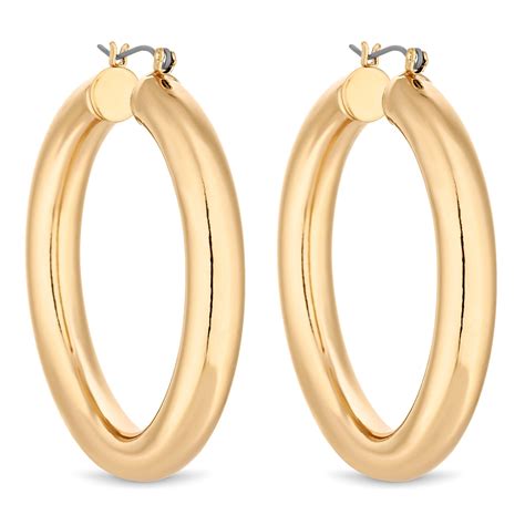 Mood By Jon Richard Gold Chunky Hoop Earring Jewellery From Jon