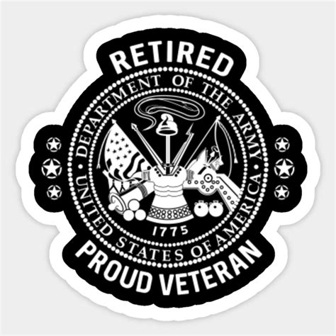 Us Army Proud Veteran Retired Us Army Soldier For Life Retired Us