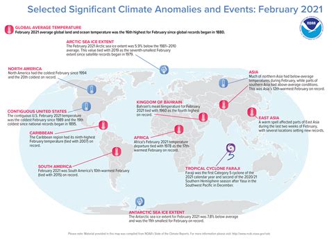 Assessing The Global Climate In February 2021 News National Centers