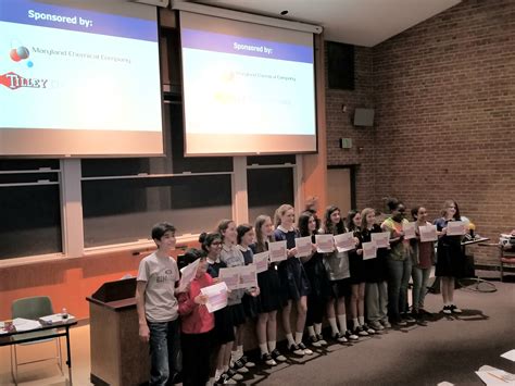 You be the Chemist Baltimore City School Challenge won by Notre Dame