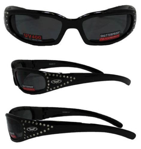 Buy Marilyn Women S Foam Padded Motorcycle Atv Riding Glasses With Smoke Lens In Jacksonville