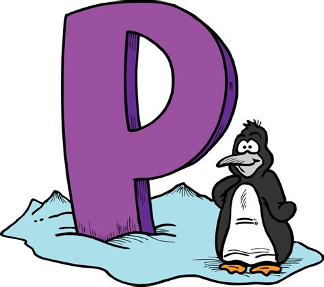 Cartoon Penguin Letter P Clip Art Library