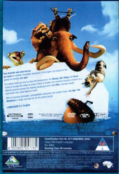 “ice Age 2 The Meltdown” Dvd A Twentieth Century Foxs Animated