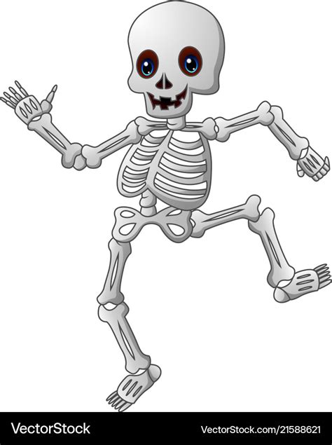 Cartoon Skeleton Pictures Cute Skeleton Cartoon Royalty Free Vector Image Bodaswasuas