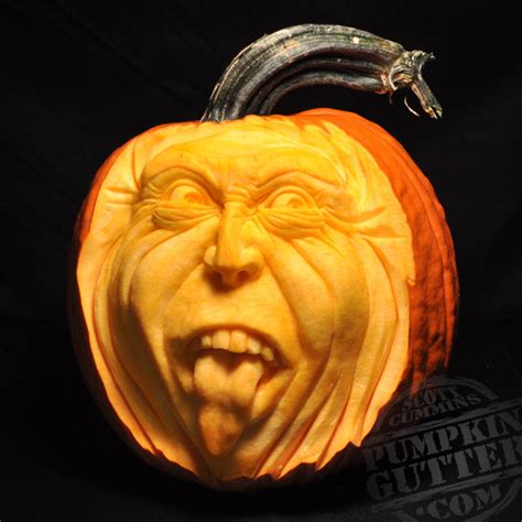 Most Expressive 3d Pumpkin Face Sculptures Ii Spicytec