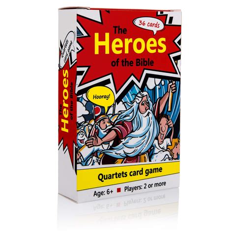 Buy Biblical World Heroes Of The Bible Quartets Card Game For Children