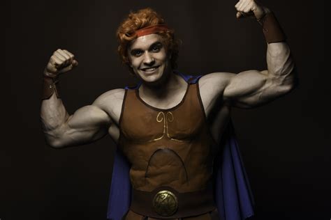 Me As Hercules Double Biceps Pose R Disney