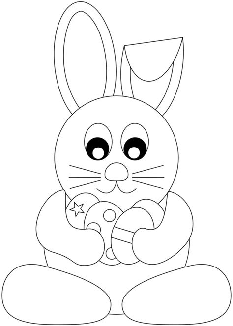 Cute Easter Bunny And Chicks Coloring Pages Coloring Pages