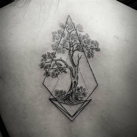 Instagram Geometric Tattoo Tree Geometric Trees Geometric Tattoo