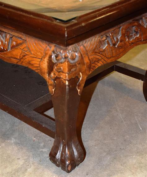 How much is a chinese carved coffee table? Oriental Hand Carved Coffee Table antique appraisal ...