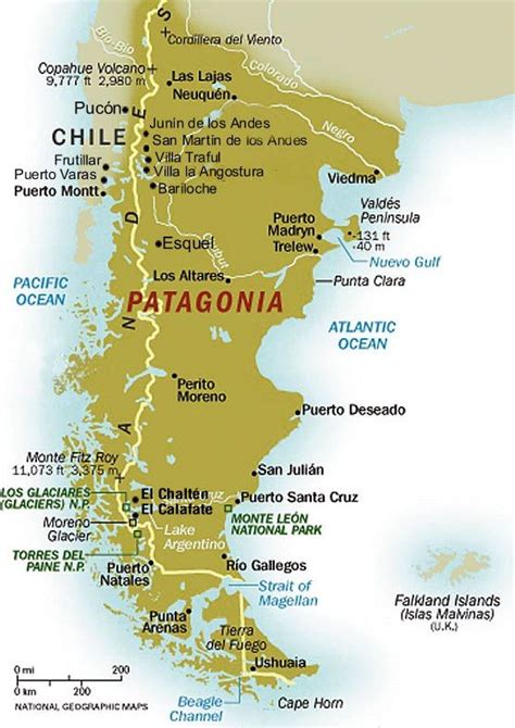 Patagonia Area Map