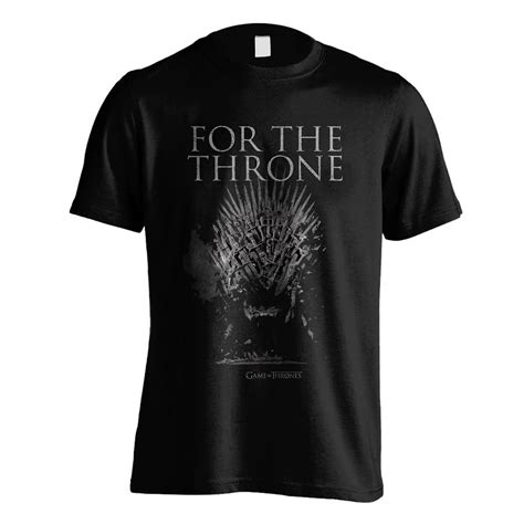 T Shirt Unisexe Game Of Thrones For The Throne Sur Close Up