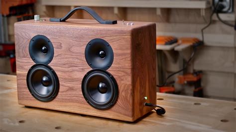Make a wireless speaker, loud enough to fill an entire room! How To Build A DIY Battery Powered Bluetooth Speaker — Crafted Workshop
