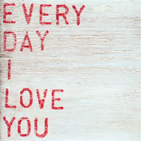 Small Art Print Everyday I Love You Lovefeast Shop