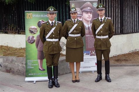 Carabineros De Chile Chili Army Women Police Uniforms Double