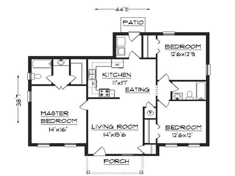 Floor Plan With Dimensions And Elevations