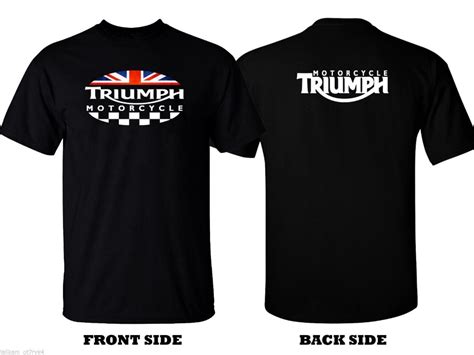 Triumph Motorcycle Classic Logo T Shirt Men Tee Euro Sizes Xxxl In T