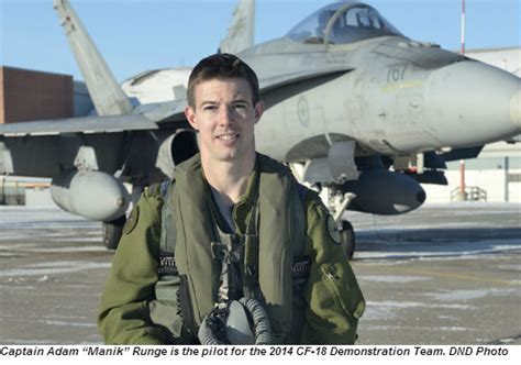 Royal Canadian Air Force Announces Pilot And Theme For 2014 Cf 18 Demo