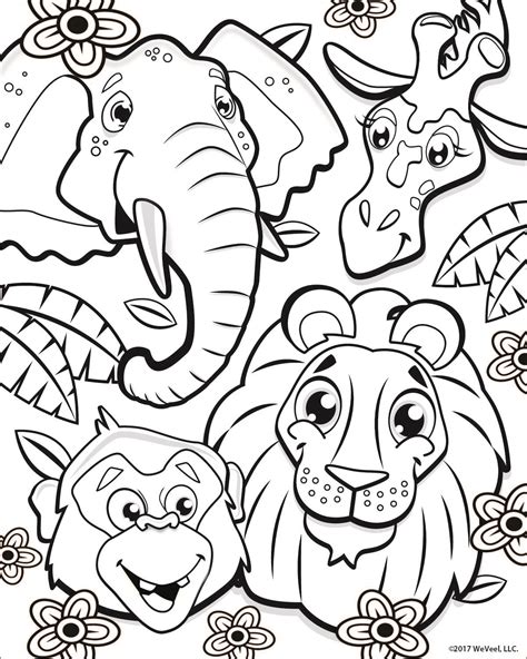 Zoo Animal Coloring Pages Free Kids Coloring Pages Detailed Coloring