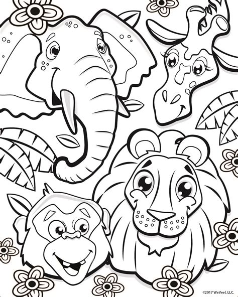 Coloring Pages Jungle Zoo Coloring Pages Jungle