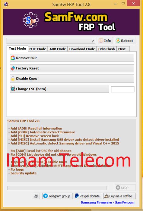 Samfw Tool V Remove Frp One Click Latest Tool Free Download Imam Telecom