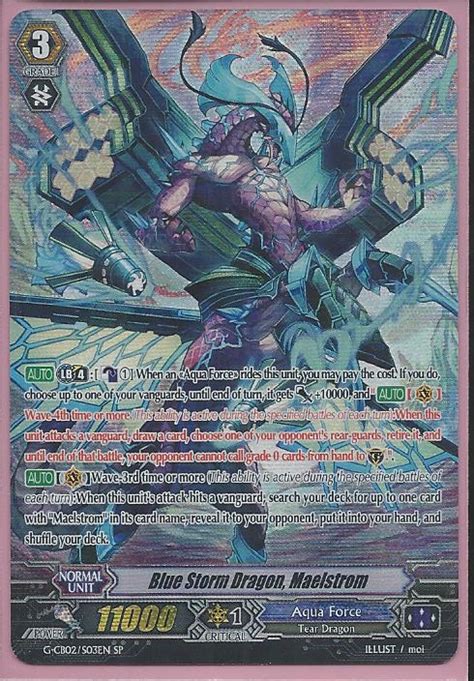 G Cb02s03 Blue Storm Dragon Maelstrom Special Parallel Sp