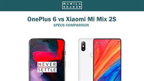 Xiaomi mi mix 2s smartphone is slated to hit the store shelves in march 2018. OnePlus 6 vs Xiaomi Mi MIX 2S: Specs Comparison