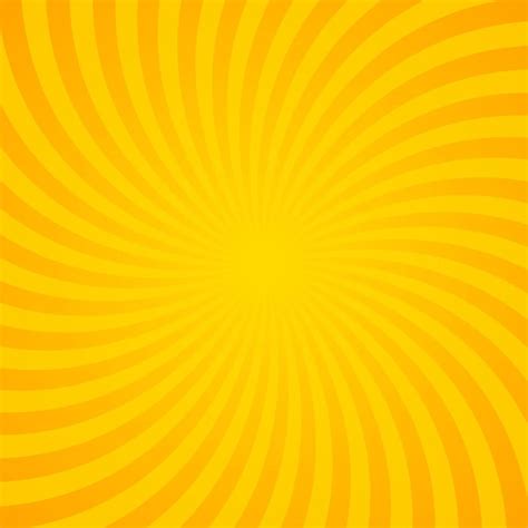 Orange Sunburst Background With Radial Lines Vector Illustration
