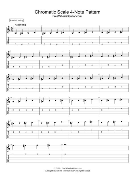 Chromatic Scale Exercises For Guitar