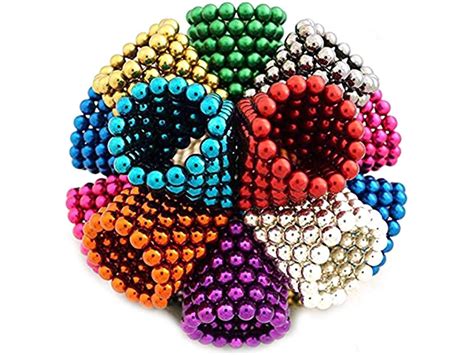 Magnetic Balls 1000 Pcs 5mm 10 Rainbow Colors Balls Multicolored Large