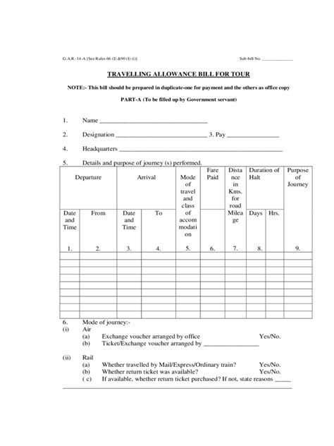 How do write the mobile allowance letter. Travelling Allowance Form - 2 Free Templates in PDF, Word ...