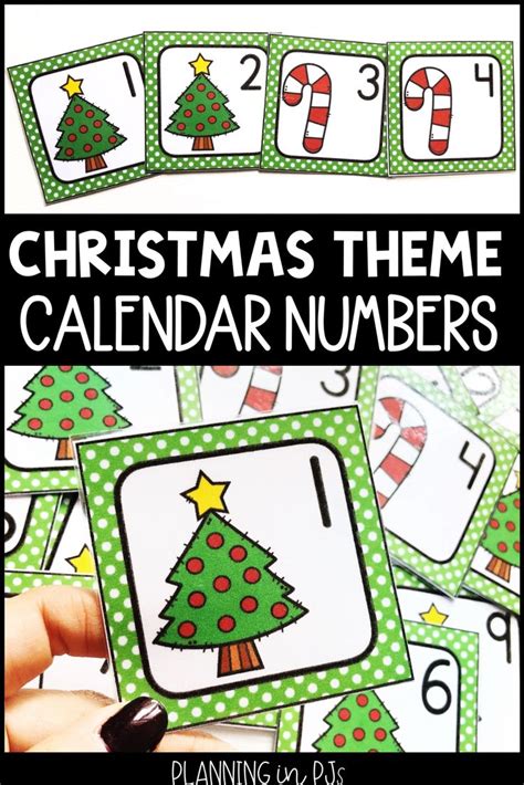 Christmas Calendar Numbers For December Calendar Numbers Christmas
