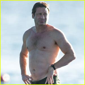 David Duchovny Goes Shirtless At The Beach In Barbados David Duchovny Shirtless Just Jared