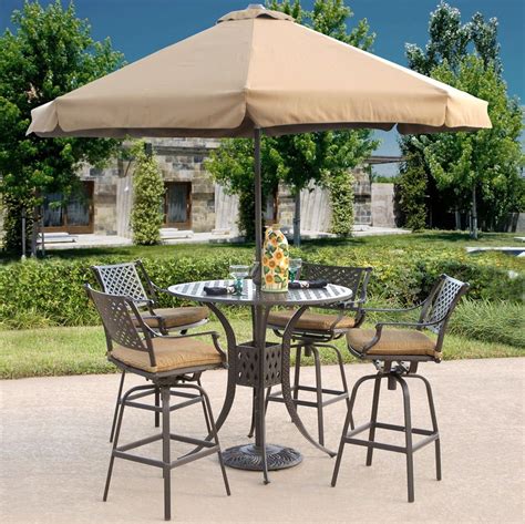 Charleston Outdoor Patio Bar Height Furniture Set Patio Patio Set