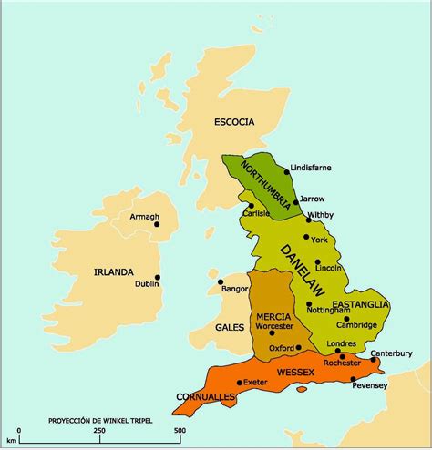 Mapa Da Inglaterra