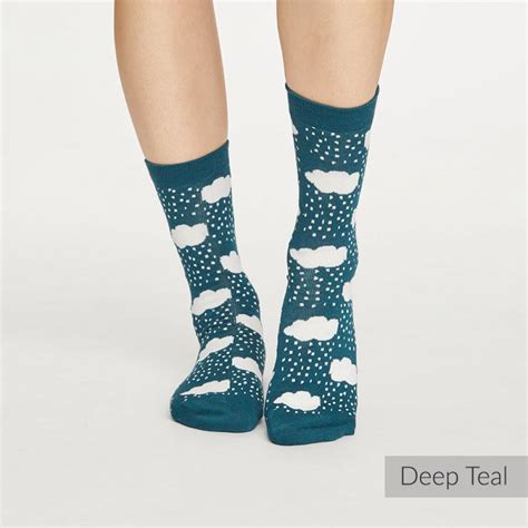 Thought Womens Rainy Clouds Bamboo Socks Thought