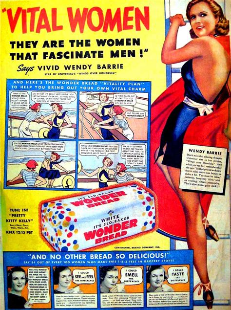1957 Wonder Bread Ad Eating It Makes Women Vital And More