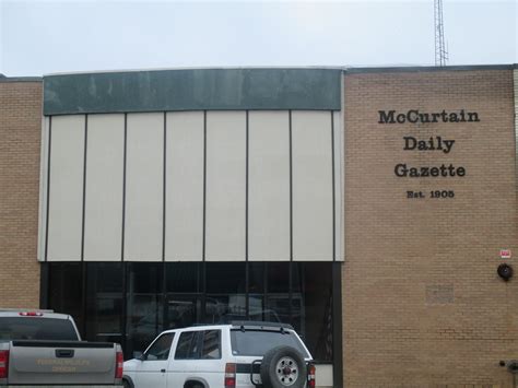 Image: McCurtain Daily Gazette newspaper office, Idabel, OK IMG 8507