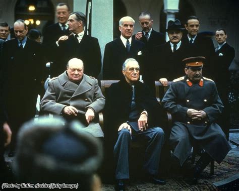 The Big Three Winston Churchill Franklin Delano Roosevelt And