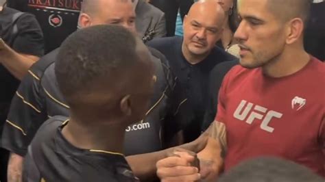 Video Israel Adesanya And Alex Pereira Share A Moment Of Respect