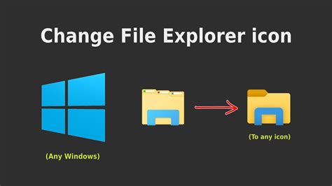 Change The Icon Of File Explorer In Windows Youtube