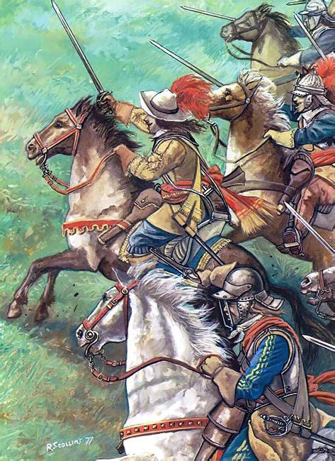 The Royalist Cavalry Charge At Edgehill Richard Scollins Civil War