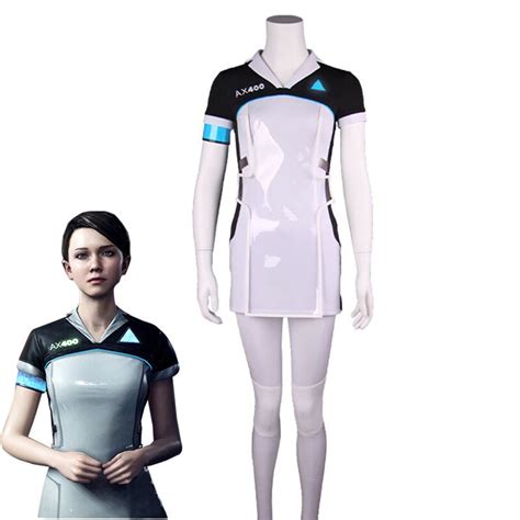 Game Detroit Become Human Kara Cosplay Costume Code Ax400 Agent Outfit