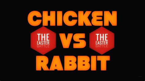 Chicken Vs Rabbit The Easter Battle Youtube