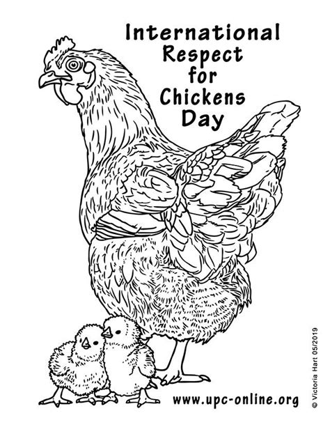 Some little kids can't count and always faces difficulty in saying numbers in the correct order. International Respect for Chickens Day Coloring Page - 4 ...
