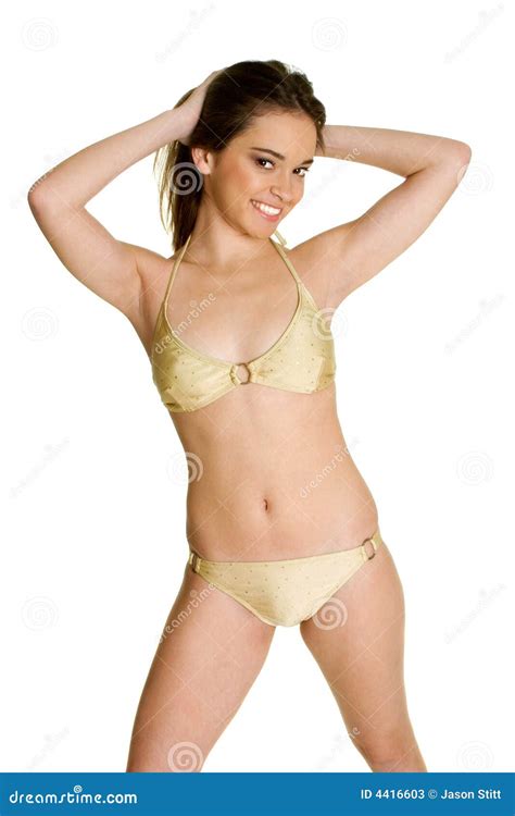 Smiling Bikini Girl Stock Photos Image