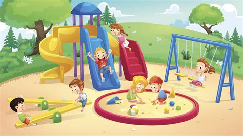 Park And Playground Cartoon Vero