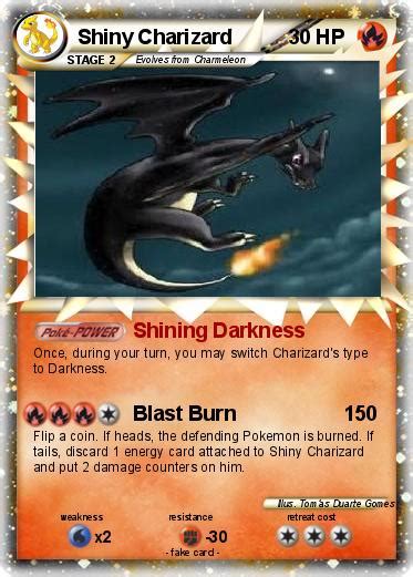 Shiny charizard's elemental sensitivity to the enemy attacks this charizard card was reprinted in wizards of the coast's base set 2 and legendary collection sets, and released again with updated. Pokémon Shiny Charizard 125 125 - Shining Darkness - My ...