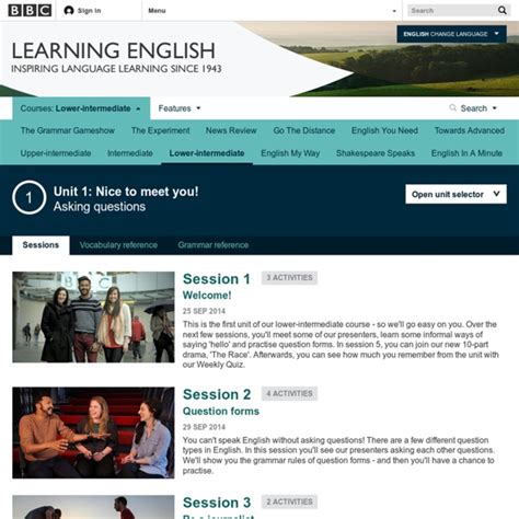 Bbc Learning English Course Lower Intermediate Unit 1 Pearltrees